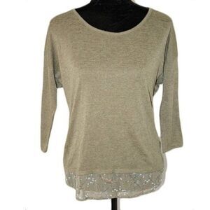 Soho NY & Company Jeans Hunter Green Top